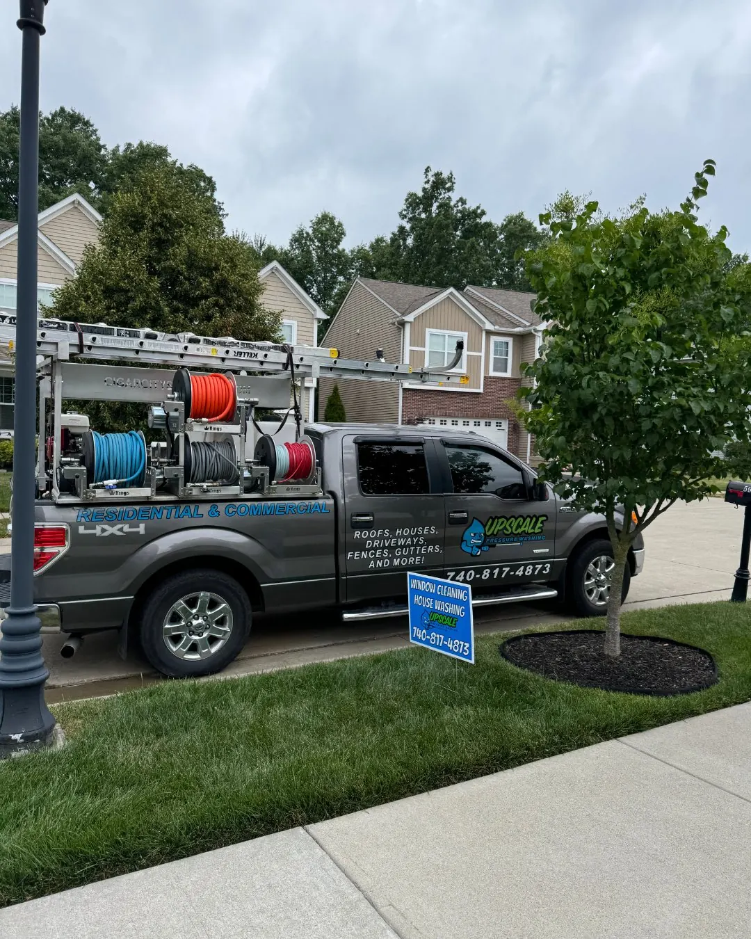 Roof soft washing — Hilliard, Ohio